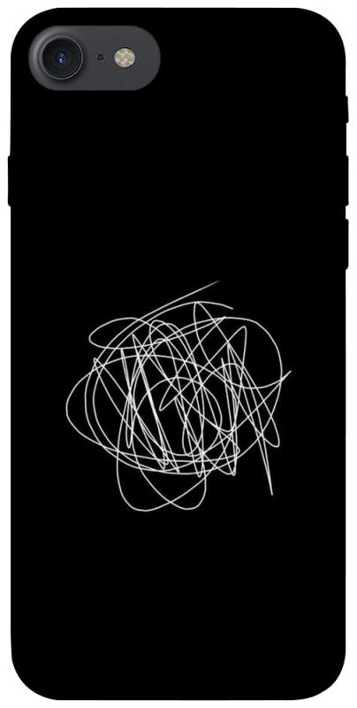 Чохол itsPrint Scribble для Apple iPhone 7 / 8 (4.7"), black, купити оптом з доставкою