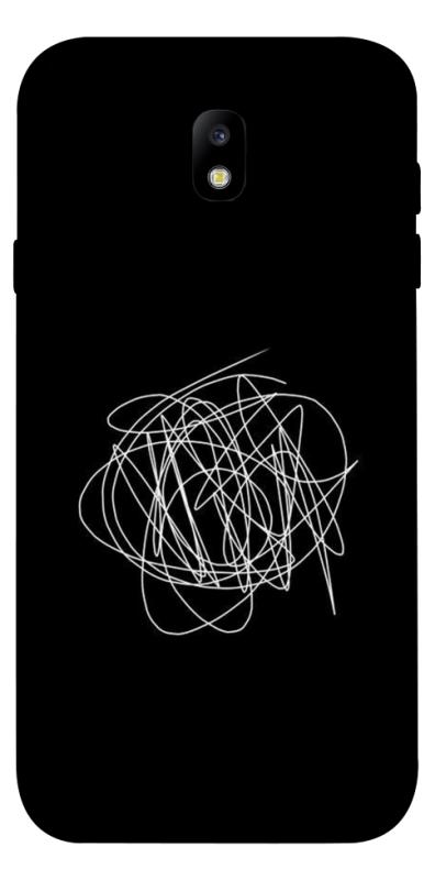 Чехол itsPrint Scribble для Samsung J730 Galaxy J7 (2017), black, купить оптом с доставкой