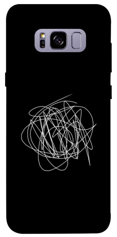 Чехол itsPrint Scribble для Samsung G955 Galaxy S8 Plus, black, купить оптом с доставкой