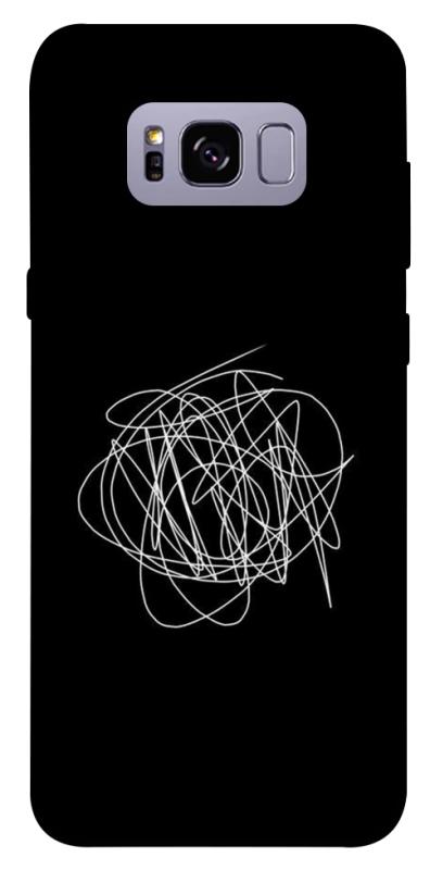 Чехол itsPrint Scribble для Samsung G955 Galaxy S8 Plus, black, купить оптом с доставкой