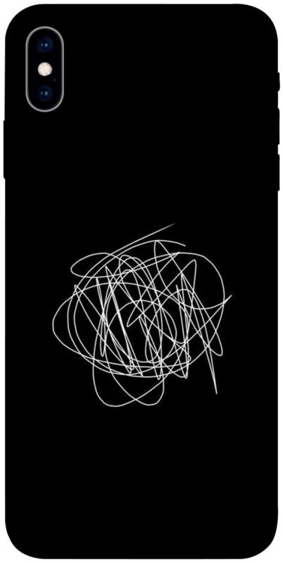 Чехол itsPrint Scribble для Apple iPhone X (5.8"), black, купить оптом с доставкой