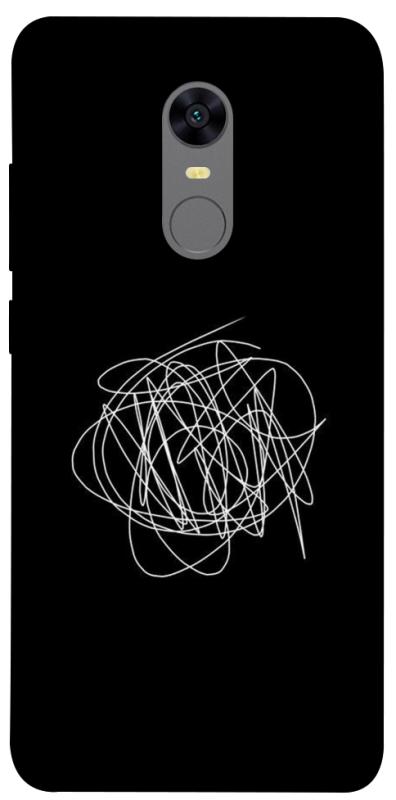 Чехол itsPrint Scribble для Xiaomi Redmi 5 Plus / Redmi Note 5 (Single Camera), black, купить оптом с доставкой