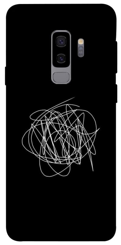 Чехол itsPrint Scribble для Samsung Galaxy S9+, black, купить оптом с доставкой