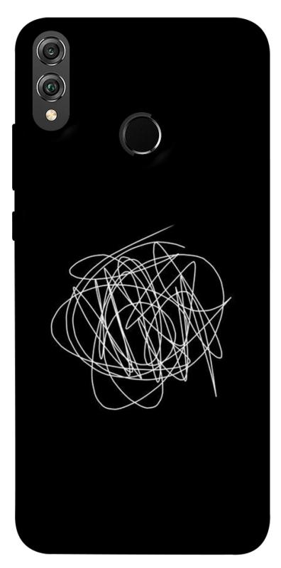 Чохол itsPrint Scribble для Huawei Honor 8X, black, купити оптом з доставкою