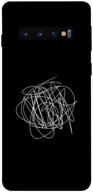 Чохол itsPrint Scribble для Samsung Galaxy S10, black, купити оптом з доставкою