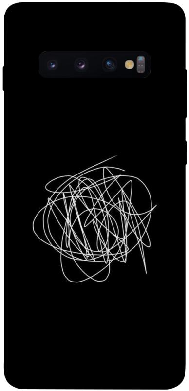 Чохол itsPrint Scribble для Samsung Galaxy S10+, black, купити оптом з доставкою