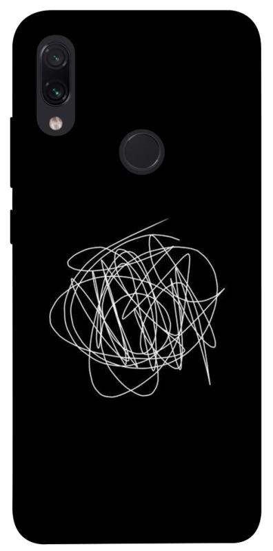 Чехол itsPrint Scribble для Xiaomi Redmi Note 7 / Note 7 Pro / Note 7s, black, купить оптом с доставкой