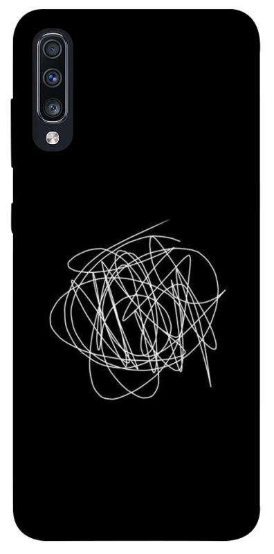 Чохол itsPrint Scribble для Samsung Galaxy A70 (A705F), black, купити оптом з доставкою