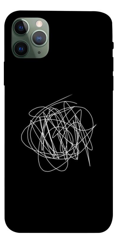 Чехол itsPrint Scribble для Apple iPhone 11 Pro Max (6.5"), black, купить оптом с доставкой
