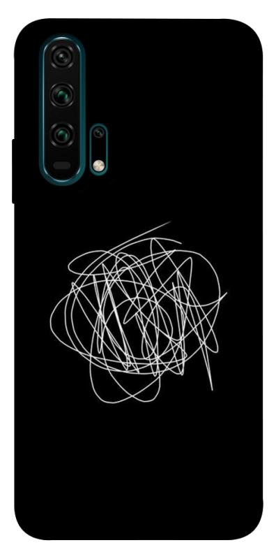 Чохол itsPrint Scribble для Huawei Honor 20 Pro, black, купити оптом з доставкою