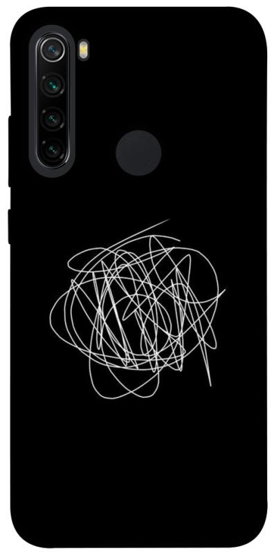 Чохол itsPrint Scribble для Xiaomi Redmi Note 8, black, купити оптом з доставкою