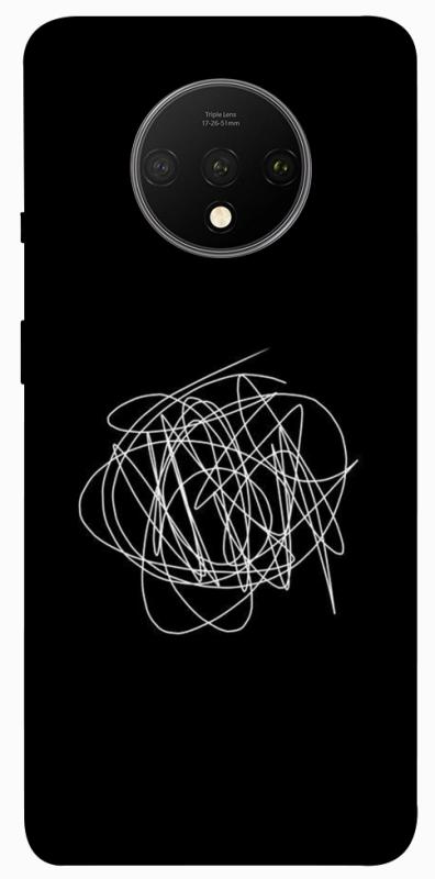 Чохол itsPrint Scribble для OnePlus 7T, black, купити оптом з доставкою