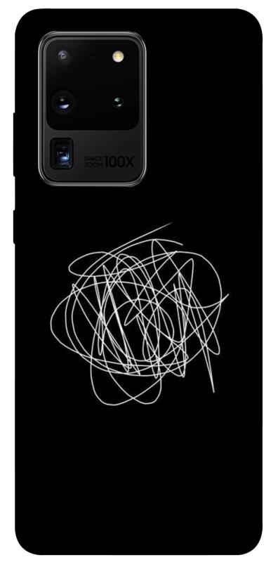 Чохол itsPrint Scribble для Samsung Galaxy S20 Ultra, black, купити оптом з доставкою
