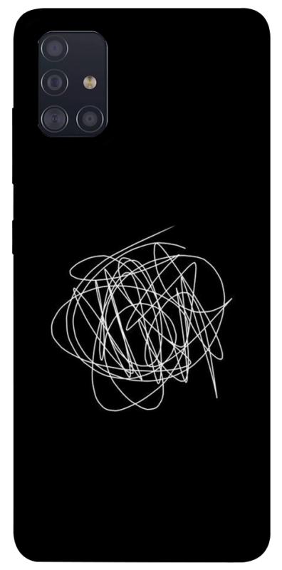 Чохол itsPrint Scribble для Samsung Galaxy A51, black, купити оптом з доставкою