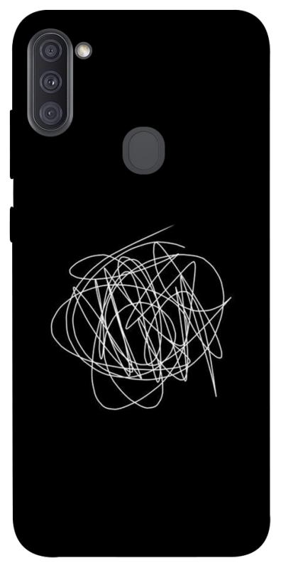 Чохол itsPrint Scribble для Samsung Galaxy A11, black, купити оптом з доставкою