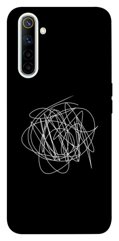 Чохол itsPrint Scribble для Realme 6, black, купити оптом з доставкою