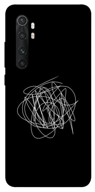 Чохол itsPrint Scribble для Xiaomi Mi Note 10 Lite, black, купити оптом з доставкою