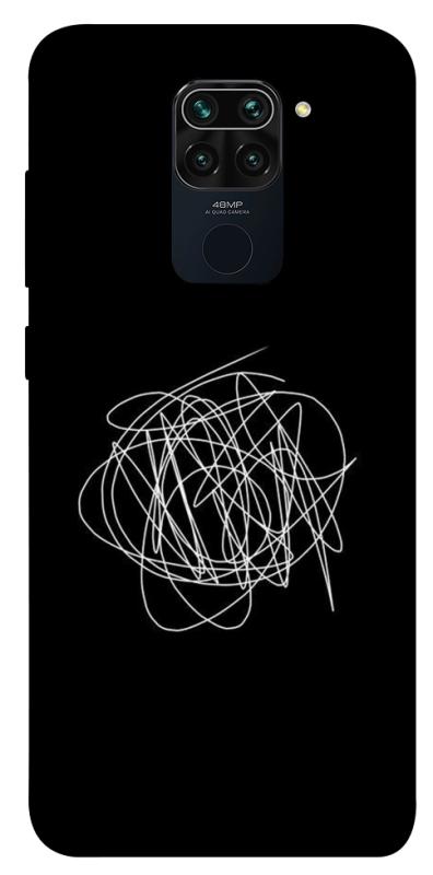 Чохол itsPrint Scribble для Xiaomi Redmi Note 9 / Redmi 10X, black, купити оптом з доставкою
