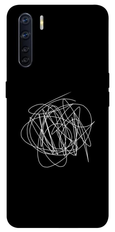 Чохол itsPrint Scribble для Oppo A91, black, купити оптом з доставкою