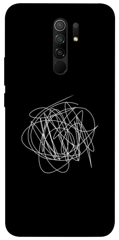 Чохол itsPrint Scribble для Xiaomi Redmi 9, black, купити оптом з доставкою