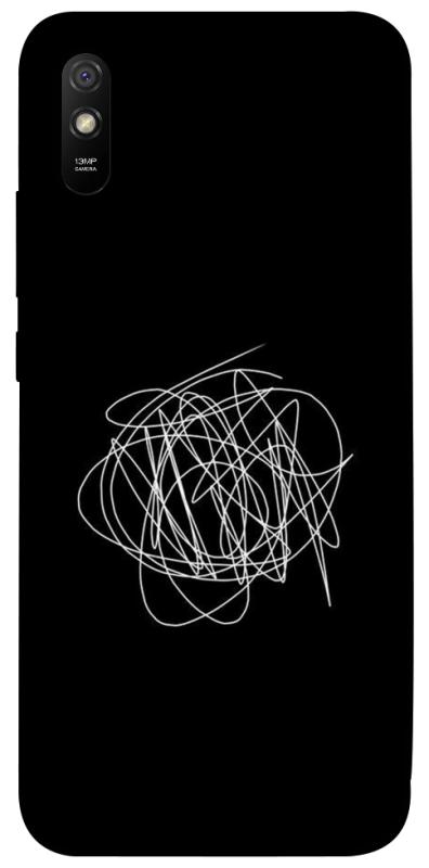 Чохол itsPrint Scribble для Xiaomi Redmi 9A, black, купити оптом з доставкою