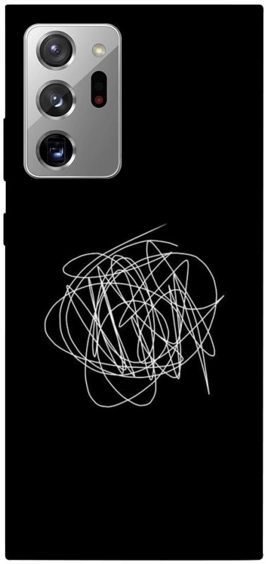 Чохол itsPrint Scribble для Samsung Galaxy Note 20 Ultra, black, купити оптом з доставкою