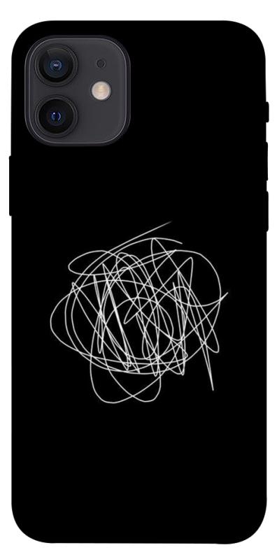 Чохол itsPrint Scribble для Apple iPhone 12 Pro (6.1"), black, купити оптом з доставкою