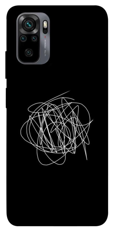 Чохол itsPrint Scribble для Xiaomi Redmi Note 10 / Note 10s, black, купити оптом з доставкою