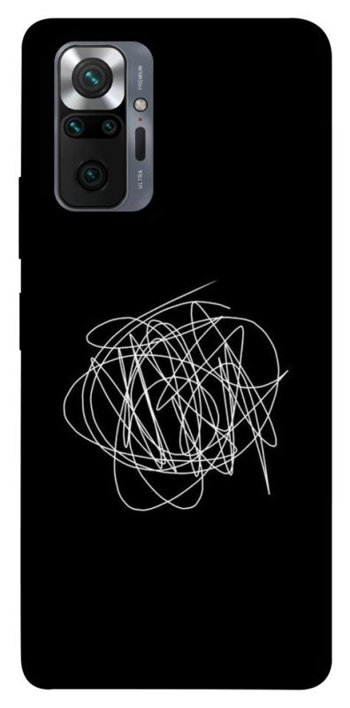 Чохол itsPrint Scribble для Xiaomi Redmi Note 10 Pro, black, купити оптом з доставкою