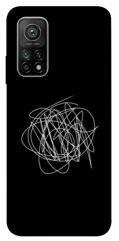 Чохол itsPrint Scribble для Xiaomi Mi 10T, black, купити оптом з доставкою