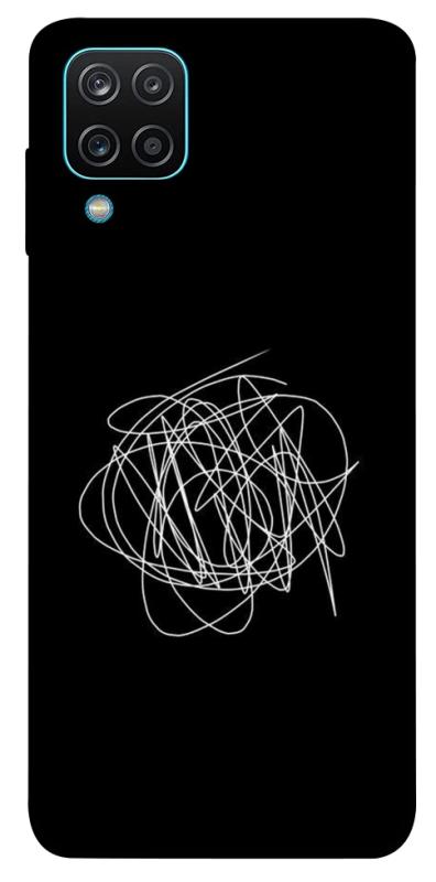 Чохол itsPrint Scribble для Samsung Galaxy A12, black, купити оптом з доставкою