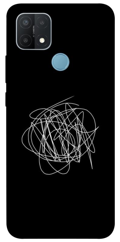 Чохол itsPrint Scribble для Oppo A15s / A15, black, купити оптом з доставкою