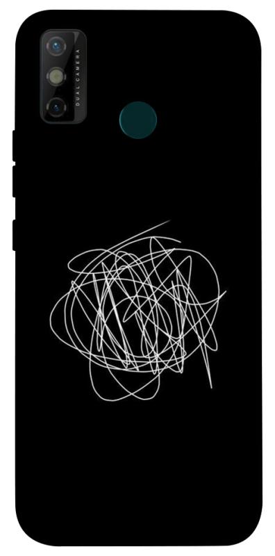 Чохол itsPrint Scribble для TECNO Spark 6 Go, black, купити оптом з доставкою