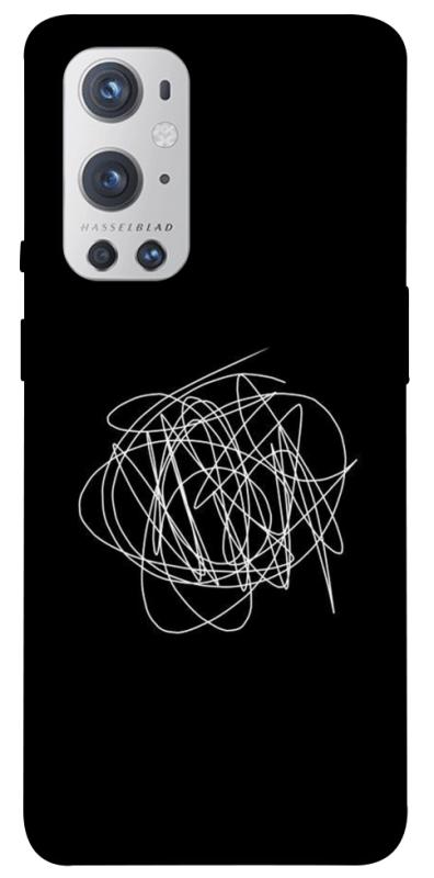Чехол itsPrint Scribble для OnePlus 9 Pro, black, купить оптом с доставкой