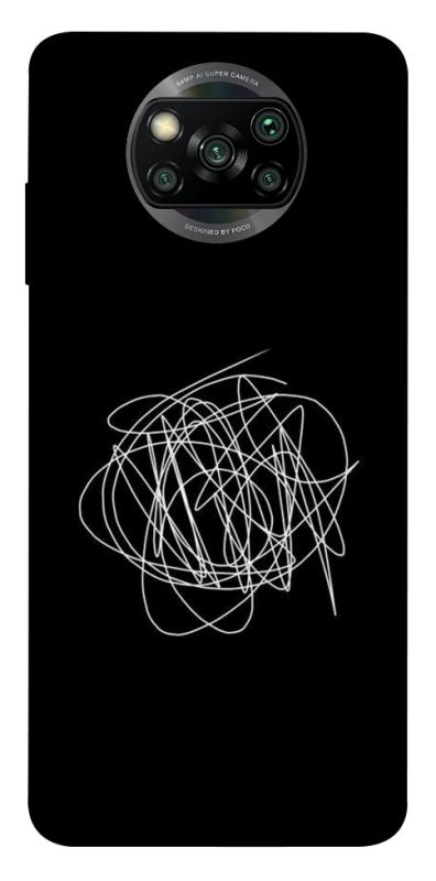 Чохол itsPrint Scribble для Xiaomi Poco X3 NFC / Poco X3 Pro, black, купити оптом з доставкою
