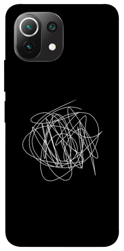 Чохол itsPrint Scribble для Xiaomi Mi 11 Lite, black, купити оптом з доставкою
