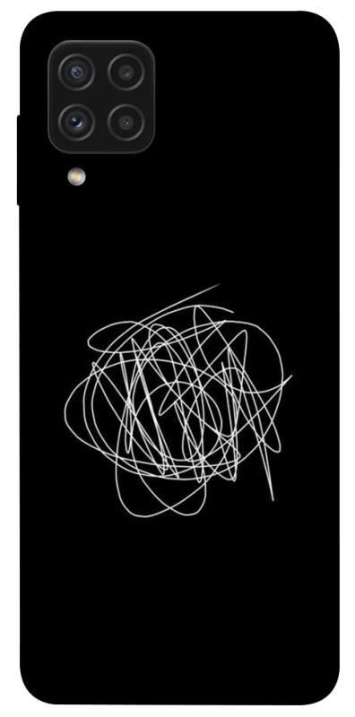 Чохол itsPrint Scribble для Samsung Galaxy A22 4G, black, купити оптом з доставкою