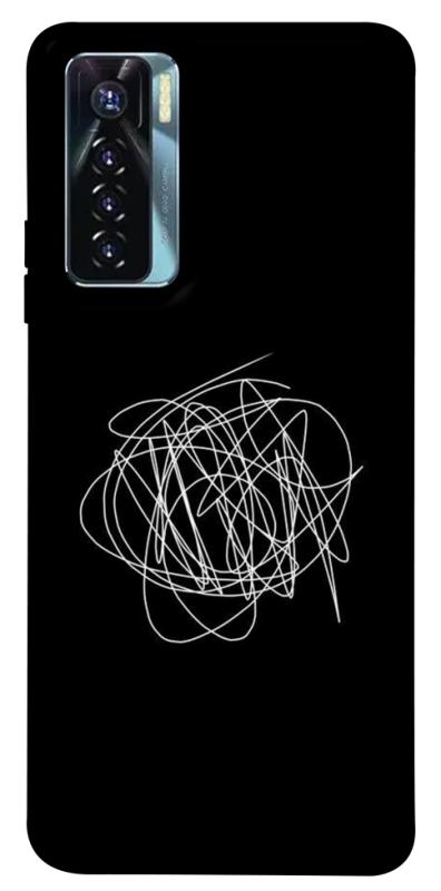 Чохол itsPrint Scribble для TECNO Camon 17 Pro, black, купити оптом з доставкою