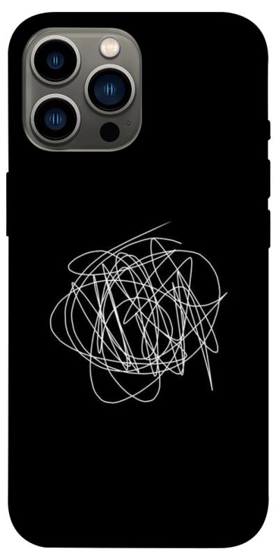 Чохол itsPrint Scribble для Apple iPhone 13 Pro Max (6.7"), black, купити оптом з доставкою