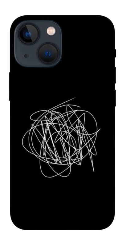 Чохол itsPrint Scribble для Apple iPhone 13 mini (5.4"), black, купити оптом з доставкою