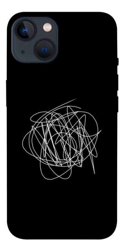 Чохол itsPrint Scribble для Apple iPhone 13 (6.1"), black, купити оптом з доставкою