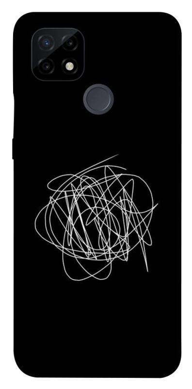 Чохол itsPrint Scribble для Realme C21, black, купити оптом з доставкою