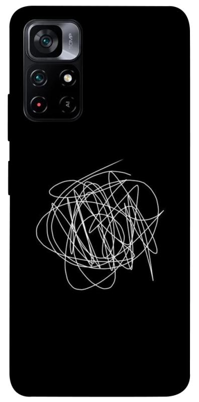 Чохол itsPrint Scribble для Xiaomi Poco M4 Pro 5G, black, купити оптом з доставкою