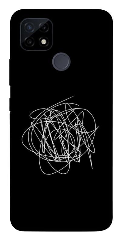 Чохол itsPrint Scribble для Realme C21Y, black, купити оптом з доставкою