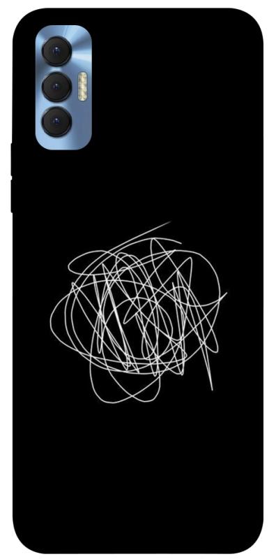 Чохол itsPrint Scribble для TECNO Spark 8P, black, купити оптом з доставкою