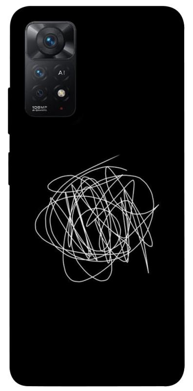 Чохол itsPrint Scribble для Xiaomi Redmi Note 11 Pro 4G/5G, black, купити оптом з доставкою