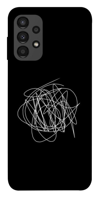 Чехол itsPrint Scribble для Samsung Galaxy A13 4G, black, купить оптом с доставкой