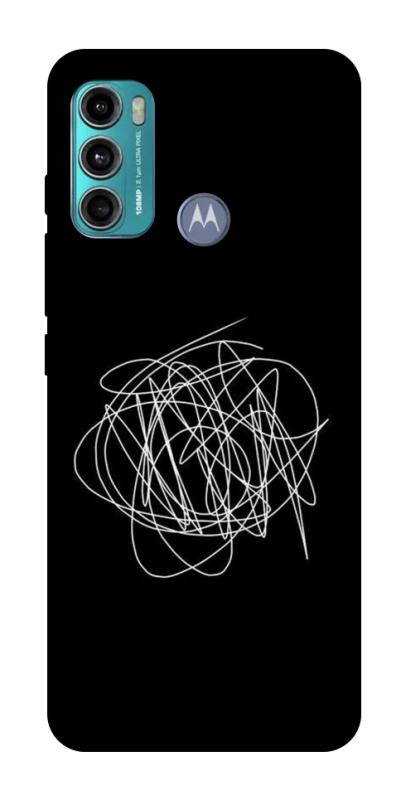 Чохол itsPrint Scribble для Motorola Moto G60, black, купити оптом з доставкою
