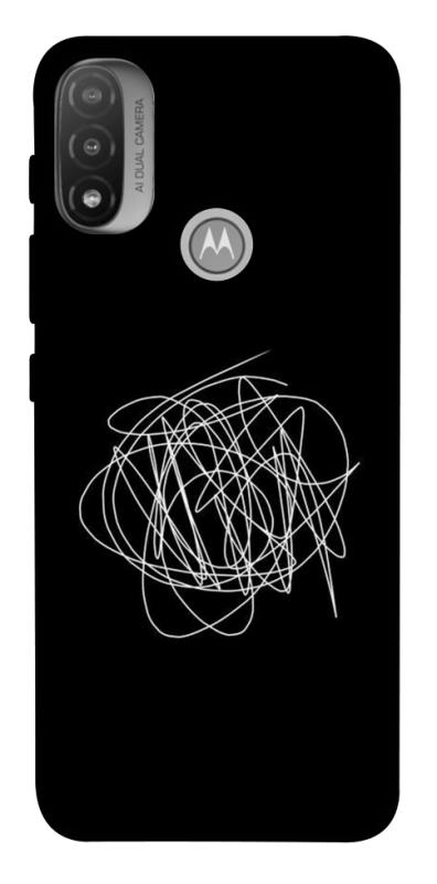 Чохол itsPrint Scribble для Motorola Moto E20, black, купити оптом з доставкою
