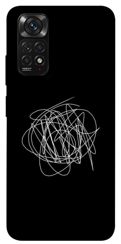 Чохол itsPrint Scribble для Xiaomi Redmi Note 11 (Global) / Note 11S, black, купити оптом з доставкою